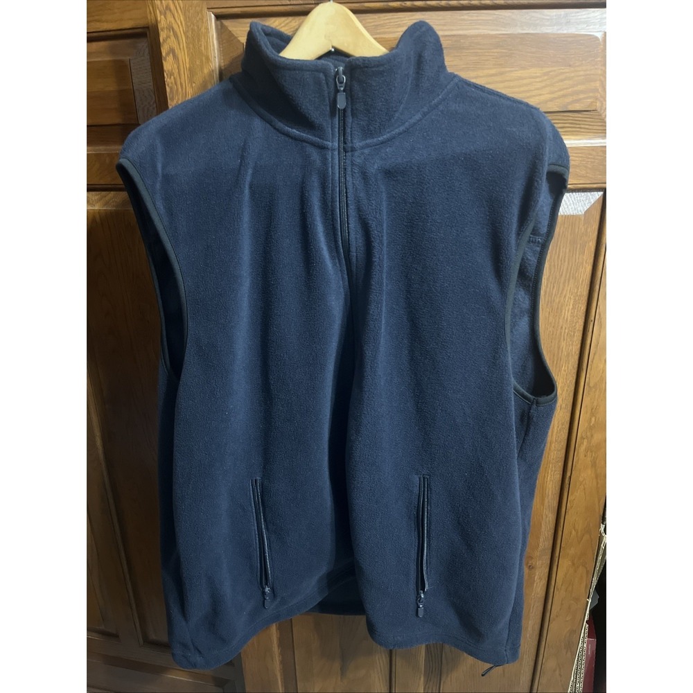 Harriton Adult 2XL.Fleece Vest M985 100% Spun Soft Polyester Fleece XXL